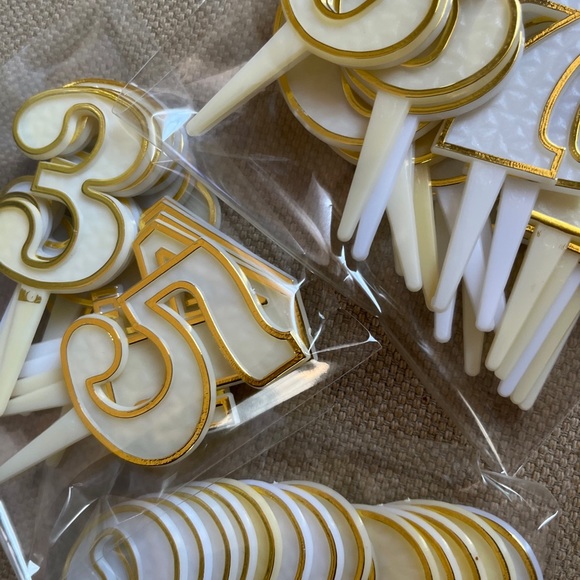 VINTAGE Lot of 79 Bakery Crafts Cake Topper Plastic Numbers Birthday Cupcakes. - Picture 13 of 17